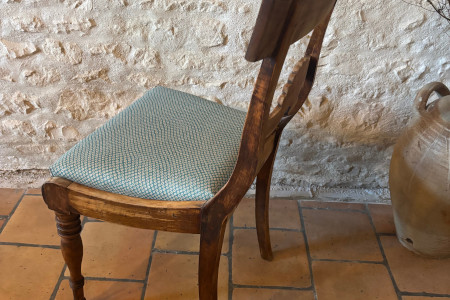 Chaise Motif Coquille Saint Jacques