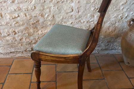 Chaise Motif Coquille Saint Jacques